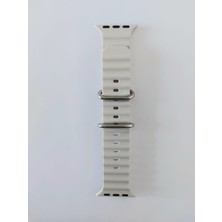 Decopratic Apple Watch Uyumlu Ocean Band 44/45/49 mm Ston Grey