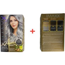 Maxx Deluxe Maxx Deluxesaç Boyası Seti No:0,02  Renktitanyum Gri Sette4 Adetboya+4 Adet Oksidan+2 Çift Eldiven Mevcuttur