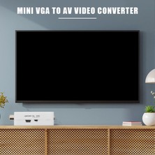 Gorgeous Mini Vga'dan Av'ye Video Dönüştürücü Vga'dan Rca'ya Pc'den Tv'ye Vga'dan Av'a (Yurt Dışından)