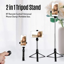 Gorgeous Selfie Video Kaydı Canlı Yayın Için Genişletilebilir Tripod Standı (Yurt Dışından)