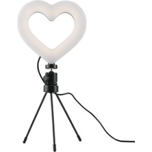 Gorgeous Tripod Telefon Tutucu USB (A) ile 6 Inç LED Selfie Halka Işığı (Yurt Dışından)