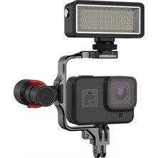 Gorgeous Gopro Hero Için Soğuk Ayakkabı Montajlı Kamera Dolgusu Hafif Metal Çerçeve (Yurt Dışından)