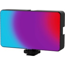 Gorgeous Rgb Yumuşak Mini Cep Wlr2 Dolgu Işığı Renkli Canlı Güzellik Kamera Işığı (Yurt Dışından)