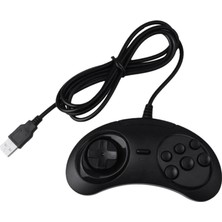 Gorgeous USB Gamepad Oyun Denetleyicisi Pc Mac Mega Drive Gamepad'ler Için 6 Düğme (Yurt Dışından)