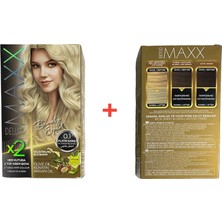 Maxx Deluxe Saçboyası Seti No:0,1 Renk: Platin Sarısı Sette4 Adet Saç Boyası+4adet Oksidan+2çift Eldivenmevcuttur