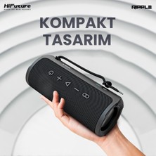 HiFuture Ripple Kablosuz Bluetooth 5.3  IPX7 Su Geçirmez 4000mAh Batarya 30W Taşınabilir Stereo TWS  Hoparlör Kırmızı