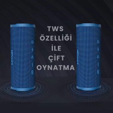 HiFuture Ripple Kablosuz Bluetooth 5.3  IPX7 Su Geçirmez 4000mAh Batarya 30W Taşınabilir Stereo TWS  Hoparlör Kırmızı