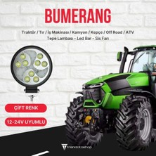 C9 Bumerang 27W Yuvarlak Traktör LED Lamba, Sis Farı ve Çalışma Lambası