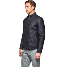 Pierre Cardin Erkek Lacivert Fermuarlı Hakiki Deri Ceket