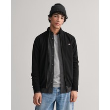 Gant Erkek Siyah Regular Fit Fermuarlı Kazak 87214.5