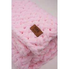 Bugula Bebek Battaniyesi Kundak 100x100cm Pembe Kız Alize Puffy Mevlüt Hediyesi Organik Sertifika