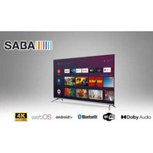 Saba SB50500 50" 127 Ekran Dahili Uydu Alıcılı 4K Ultra HD Smart LED TV