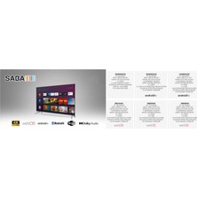 Saba SB50500 50" 127 Ekran Dahili Uydu Alıcılı 4K Ultra HD Smart LED TV