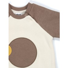 Kidaxi Reglan Kol 3 Iplik Patikli Bebek Tulum