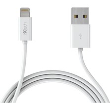 İXtech Lightning to USB Data ve Hızlı Şarj Kablosu 2mt Beyaz IX-05-AP2 M