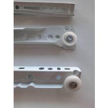 Samet Metal Beyaz Çekmece Rayı 30CM 1 Takım