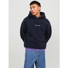 Jack & Jones Jorvesterbro Teddy Sweat Hood Sn Lacivert