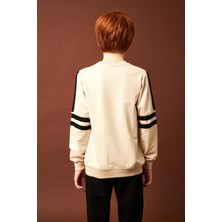 Perendi Equality Nakış Detaylı Erkek Çocuk Sweatshirt Taş