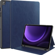 Shin-Wo Samsung Galaxy Tab A9 Plus Folio Kılıf Çok Açılı Standlı Ince Hafif Koruyucu Kapak (Yurt Dışından)