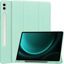 Shin-Wo Samsung Galaxy Tab S9 Fe Plus Folio Kılıf Çok Açılı Standlı Ince Hafif Koruyucu Kapak (Yurt Dışından)