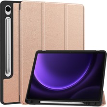 Shin-Wo Samsung Galaxy Tab S9 Fe Folio Kılıf Çok Açılı Standlı Ince Hafif Koruyucu Kapak (Yurt Dışından)