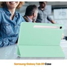 Shin-Wo Samsung Galaxy Tab S9 Fe Folio Kılıf Çok Açılı Standlı Ince Hafif Koruyucu Kapak (Yurt Dışından)