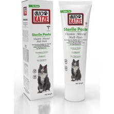 Biokatze Sterile Paste Kısırlaştırılmış Kediler için Vitamin ve Mineralli Malt Macunu 100gr
