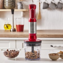 Karaca Mastermaid Prosteel 1500W Blender Seti Kırmızı-Inox