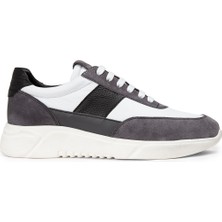 Deery Deri Gri Erkek Sneaker Ayakkabı - 01963Mgrıe01