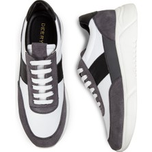Deery Deri Gri Erkek Sneaker Ayakkabı - 01963Mgrıe01