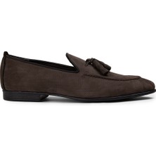 Deery Nubuk Füme Erkek Loafer Ayakkabı - 01701Mfumc01