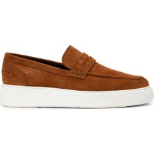 Deery Süet Taba Rengi Erkek Loafer Ayakkabı - 01964Mtbae01