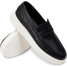 Deery Deri Lacivert Erkek Loafer Ayakkabı - 01964Mlcve01
