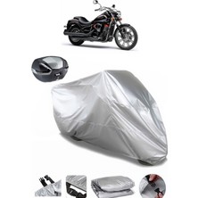 Kawasaki Vn 900 Arka Çanta Uyumlu Motosiklet Brandası Lüx Kalite Kalın Yüksek Kalite