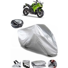 Kawasaki Er-6f Arka Çanta Uyumlu Motosiklet Brandası Lüx Kalite Kalın Yüksek Kalite