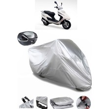 Asya Efsane Eco 100 Arka Çanta Uyumlu Motosiklet Brandası Lüx Kalite Kalın Yüksek Kalite