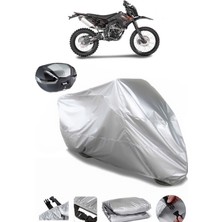 Asya Rx 250 Cross Arka Çanta Uyumlu Motosiklet Brandası Lüx Kalite Kalın Yüksek Kalite