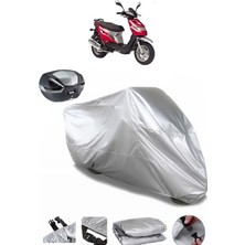 Kanuni Popcorn 90 Arka Çanta Uyumlu Motosiklet Brandası Lüx Kalite Kalın Yüksek Kalite