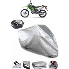 Kawasaki Klx 250 Arka Çanta Uyumlu Motosiklet Brandası Lüx Kalite Kalın Yüksek Kalite
