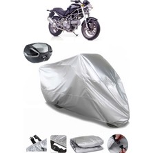 Ducati Monster 1000 Dark I.e. Arka Çanta Uyumlu Motosiklet Brandası Lüx Kalite Kalın Yüksek Kalite