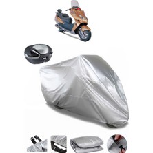 Çelik Motor Tiger 150 Arka Çanta Uyumlu Motosiklet Brandası Lüx Kalite Kalın Yüksek Kalite