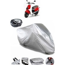 Daelim Aroma 125 Arka Çanta Uyumlu Motosiklet Brandası Lüx Kalite Kalın Yüksek Kalite