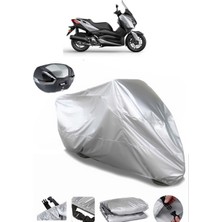 Yamaha X-Max 125 Abs Arka Çanta Uyumlu Motosiklet Brandası Lüx Kalite Kalın Yüksek Kalite