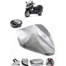 Piaggio X8 400 Ie Arka Çanta Uyumlu Motosiklet Brandası Lüx Kalite Kalın Yüksek Kalite