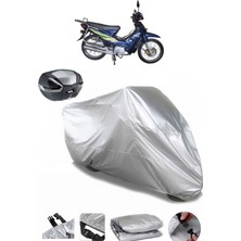 Çelik Motor Cup 110 Arka Çanta Uyumlu Motosiklet Brandası Lüx Kalite Kalın Yüksek Kalite