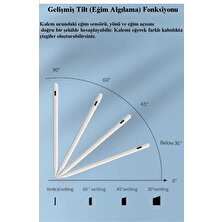 Loges Ipad Uyumlu Kapasitif Palm Rejection Manyetik Dokunmatik Stylus Kalem iPad Çizim Kalemi Tilt Fonksiyonu Manyetik Kablosuz/kablolu Şarj