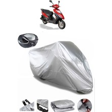 Stmax Lindy 50 Arka Çanta Uyumlu Motosiklet Brandası Lüx Kalite Kalın Yüksek Kalite