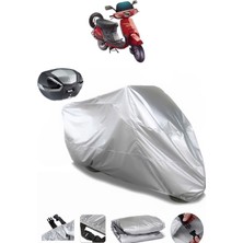 Honda Kinetic Dx Arka Çanta Uyumlu Motosiklet Brandası Lüx Kalite Kalın Yüksek Kalite