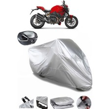 Ducati Monster 1200 R Arka Çanta Uyumlu Motosiklet Brandası Lüx Kalite Kalın Yüksek Kalite