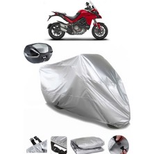 Ducati Multistrada 1260 S Arka Çanta Uyumlu Motosiklet Brandası Lüx Kalite Kalın Yüksek Kalite